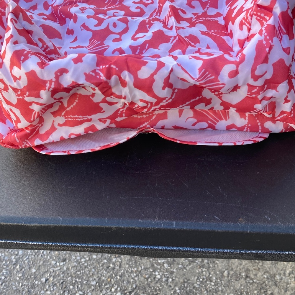 California innovations Insulated Pink and White Market Tote Bag Foldable - Picture 6 of 7